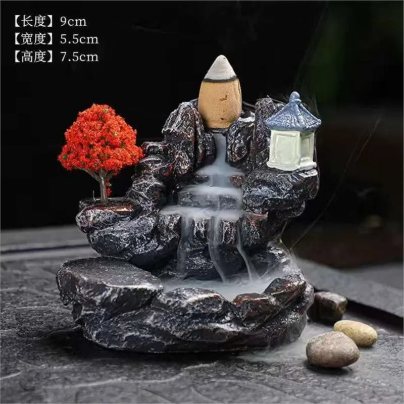 Backflow Incense Holder waterfall