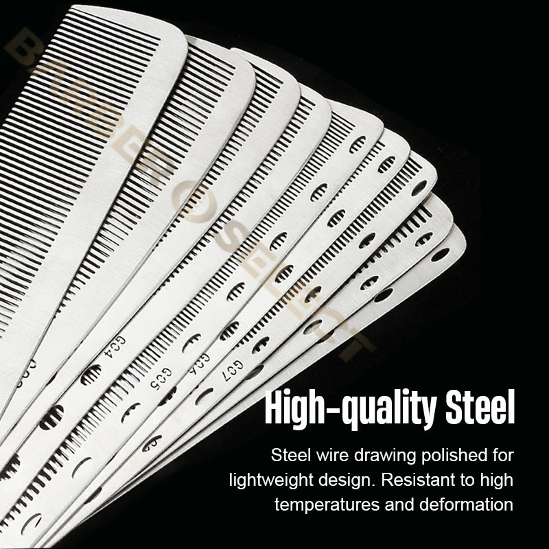 Professional Stainless Steel Barber Comb