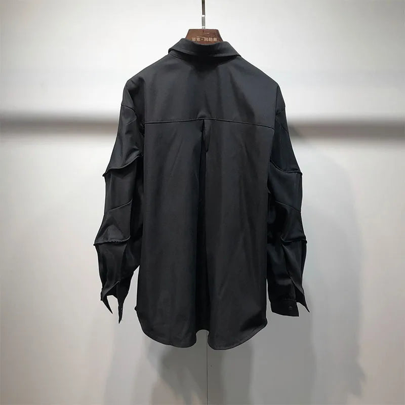 Long Sleeve Shirt Fashion Black