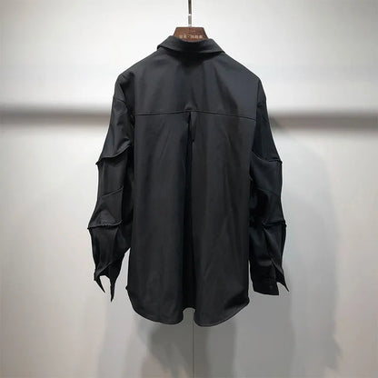 Long Sleeve Shirt Fashion Black