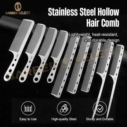 Professional Stainless Steel Barber Comb