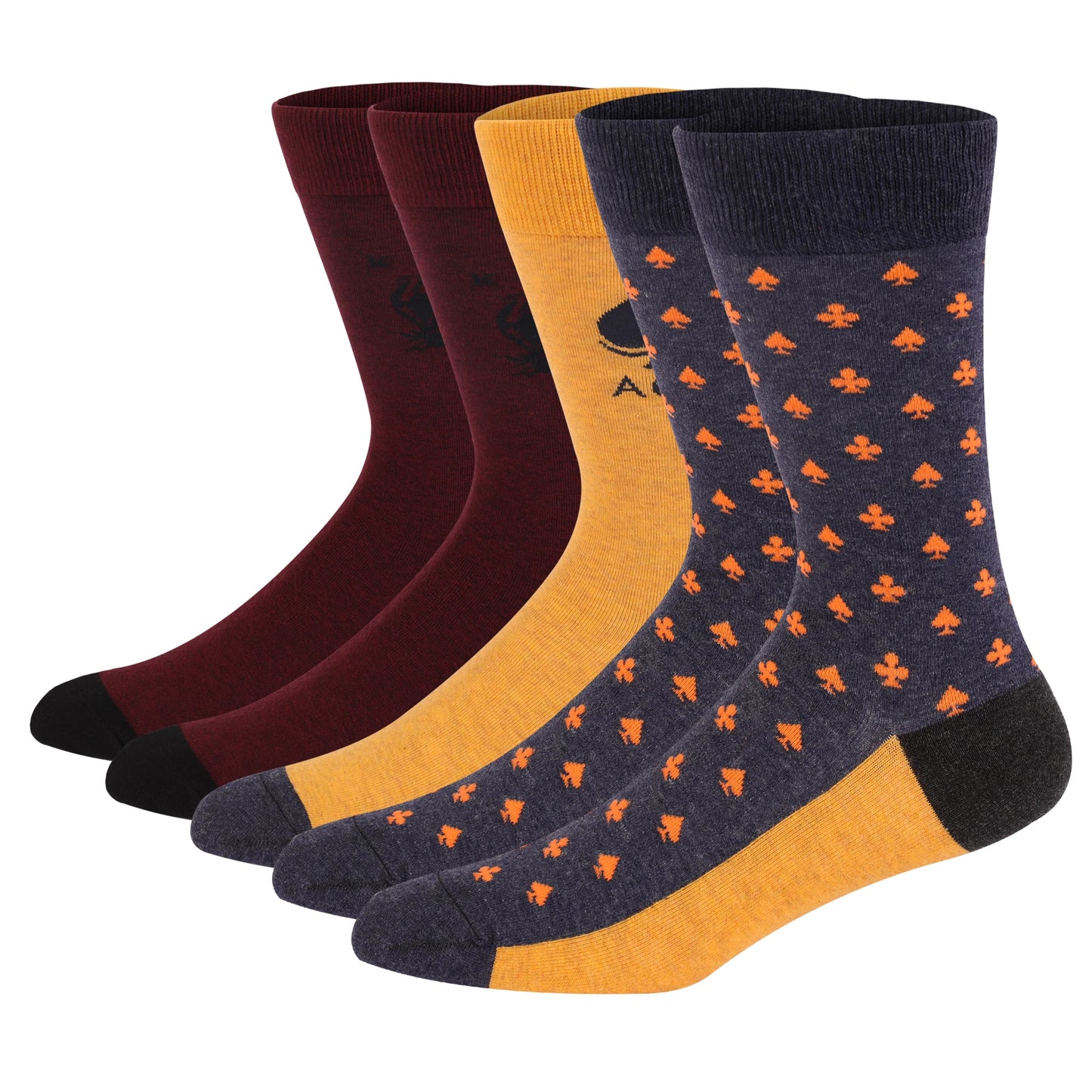 5 Pairs Combed Cotton Socks