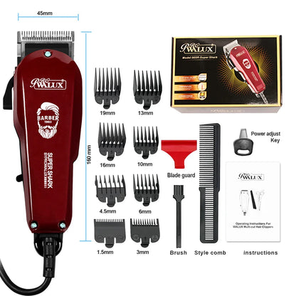 WALUX Professional Hair Clipper – 10W Powerful Wired Hair Trimmer