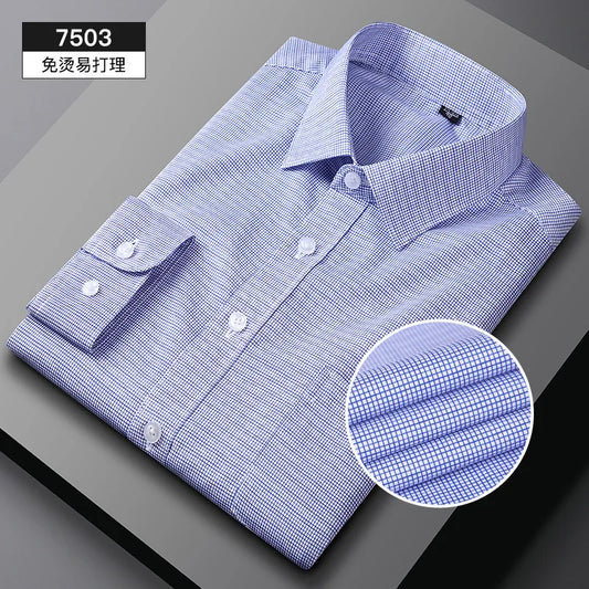 Men’s Long Sleeve Striped Shirt – Business Casual
