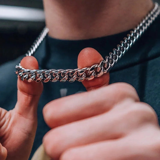 Cuban Link Stainless Steel Chains Necklace for Men