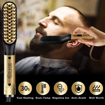 Electric Beard and Hair Straightening Brush – Fast and Safe Styling