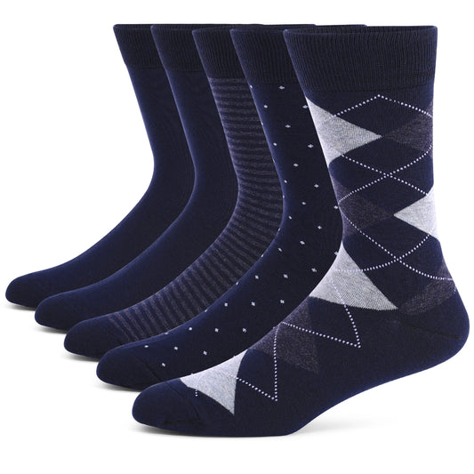 5 Pairs Combed Cotton Socks