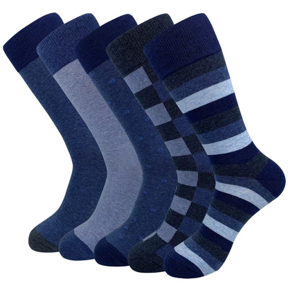 5 Pairs Combed Cotton Socks