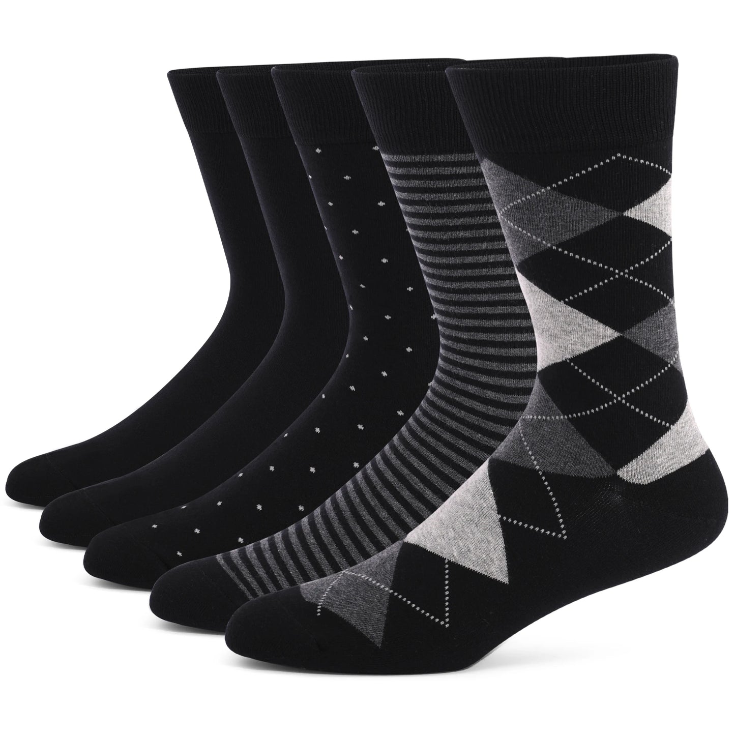 5 Pairs Combed Cotton Socks