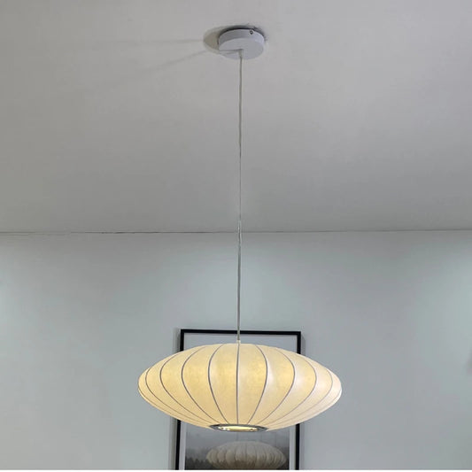 Japanese-Style Cord Pendant Light – Elegant & Minimalist