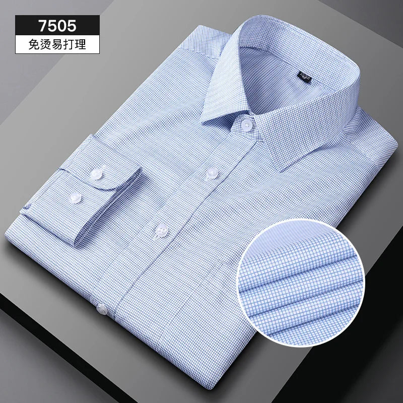 Men’s Long Sleeve Striped Shirt – Business Casual
