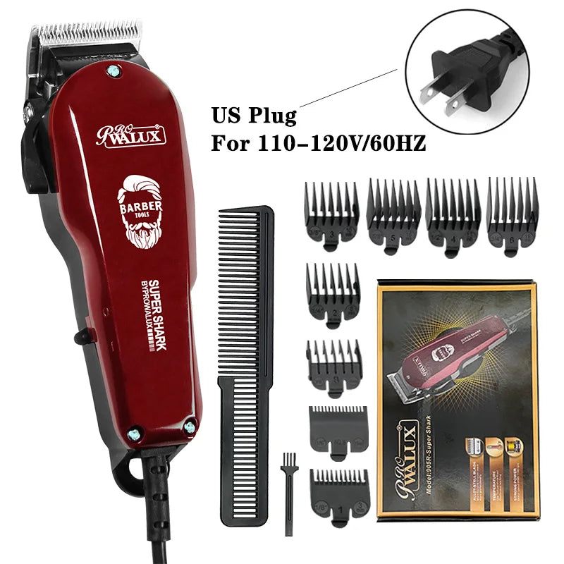 WALUX Professional Hair Clipper – 10W Powerful Wired Hair Trimmer