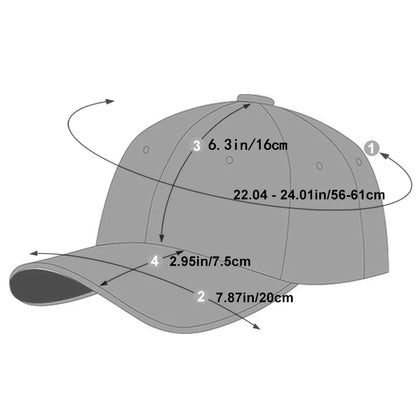 Embroidered Letter Baseball Cap – Hip Hop, Snapback, Sun Protection