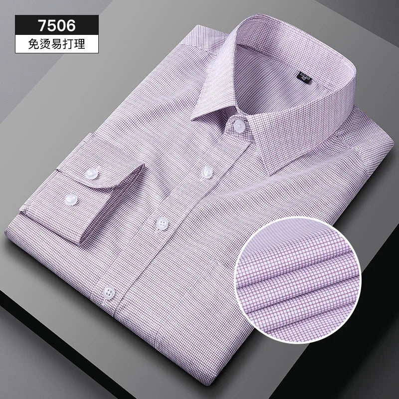 Men’s Long Sleeve Striped Shirt – Business Casual