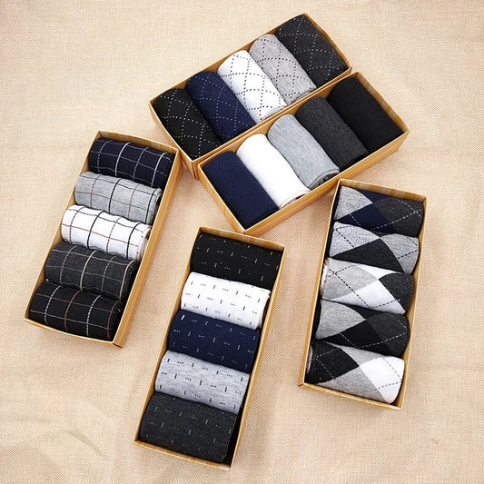 5 Pairs Breathable Gift Box Socks