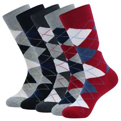 5 Pairs Combed Cotton Socks